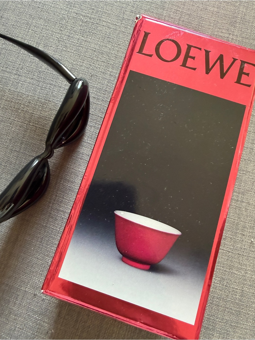 Loewe Glossy Black Sculptural Cat-Eye Sunglasses